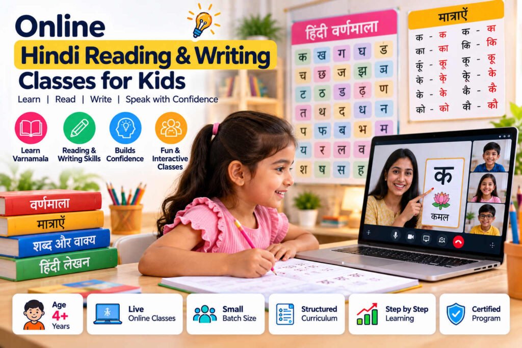 Hindi Reading and Writing Classes for Kids Online: A Guide for Parents