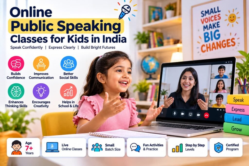 Public Speaking Classes for Kids Online in India: What Parents Should Know